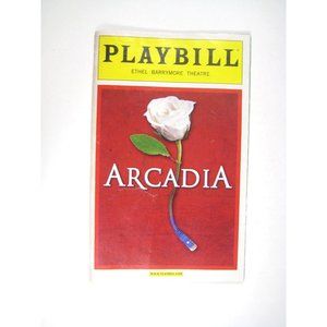 Arcadia Playbill Raul Esparza Billy Crudup Margaret Colin Red Color Cover May 20